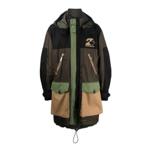 Dsquared2 Leaf Parka Jacka Green, Herr