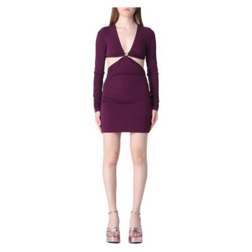 Dsquared2 Elegant Kort Dagsklänning Purple, Dam