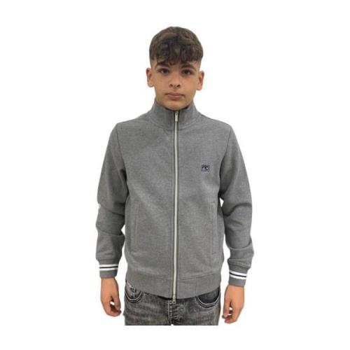 Sun68 Herr Full Zip Heritage Cotton Sweatshirt Gray, Herr