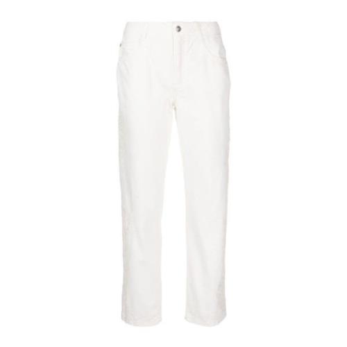 Ermanno Scervino Straight Jeans White, Dam