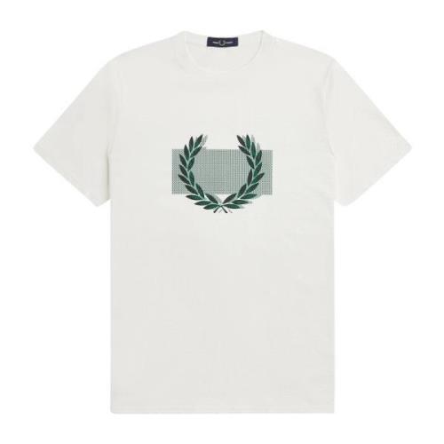 Fred Perry Snygg Herr T-Shirt White, Herr