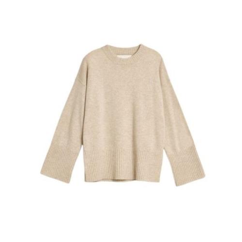 Gant Oversize Ull och Kashmirtröja Beige, Dam