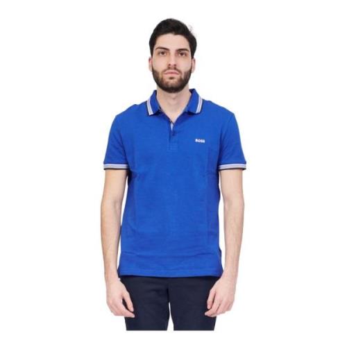 Hugo Boss Polo Shirts Blue, Herr