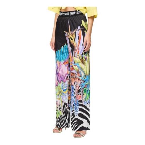 Just Cavalli Vida byxor med djungeltryck Multicolor, Dam