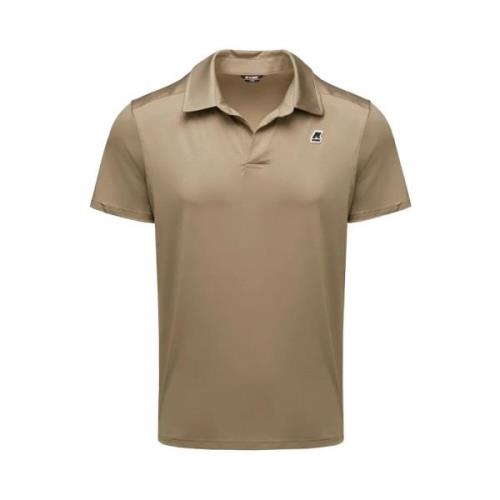 K-Way Slievot Beige Taupe Polo Shirt Beige, Herr