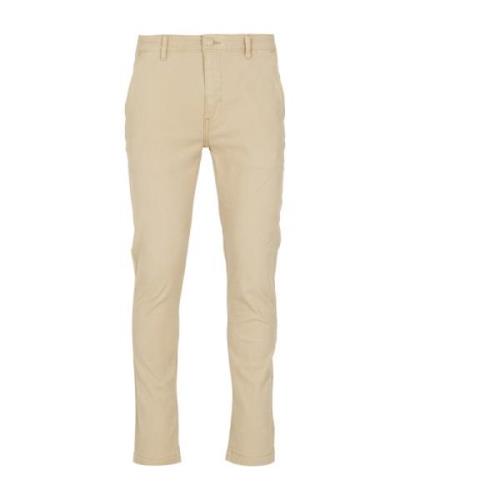 Levi's Beige Bomull Stretch Byxor Beige, Herr