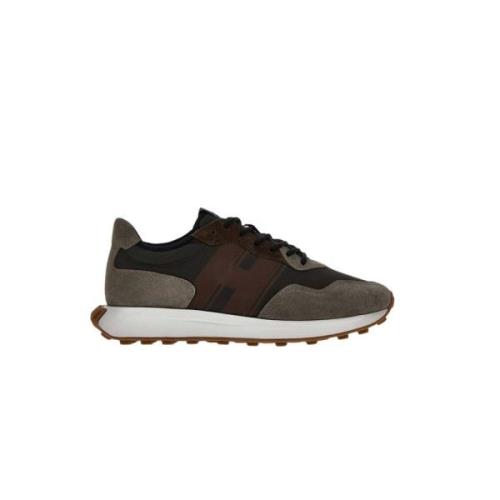 Hogan Bruna Sneakers för Män Brown, Herr