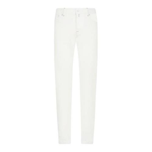 Kiton Klassiska Straight Byxor White, Herr