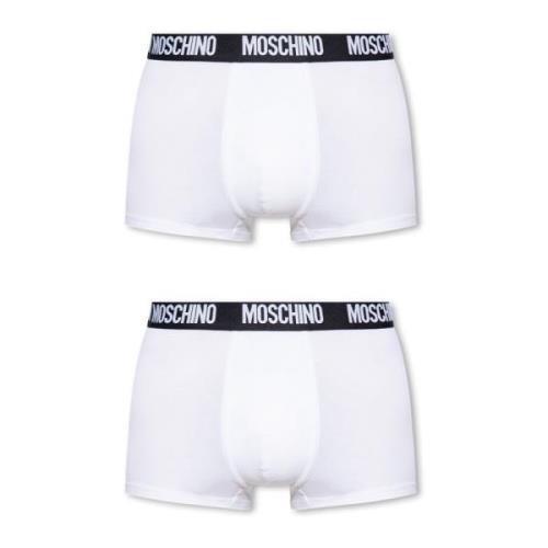 Moschino 2-pack Supima® bomullsboxershorts White, Herr