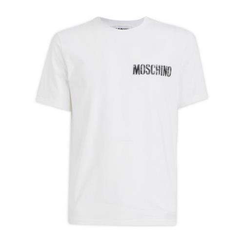 Moschino Klassisk T-Shirt White, Herr