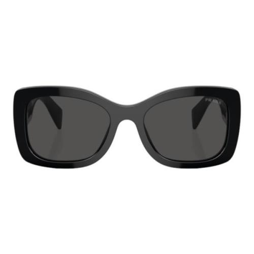 Prada Svarta Oversized Acetat Solglasögon Black, Dam