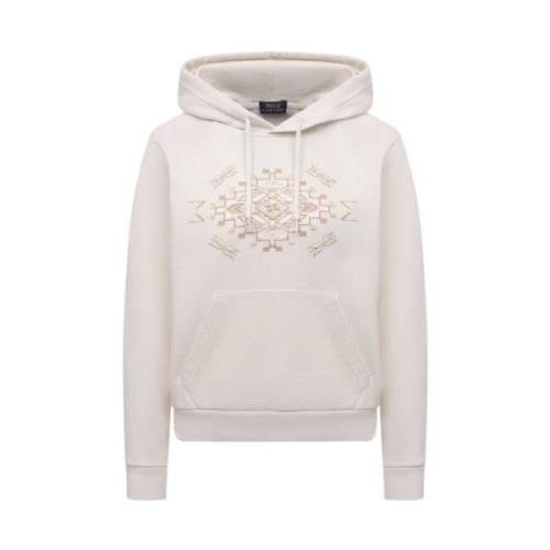 Ralph Lauren Ecru Huvtröja White, Herr