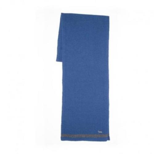 Harmont & Blaine Lyxig Cashmere Ull Vinterscarf Blue, Unisex