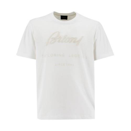 Brioni T-Shirts White, Herr