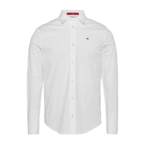 Tommy Hilfiger Original Stretch Skjorta Tommy Jeans White, Herr