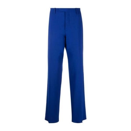 Off White Straight Trousers Blue, Herr