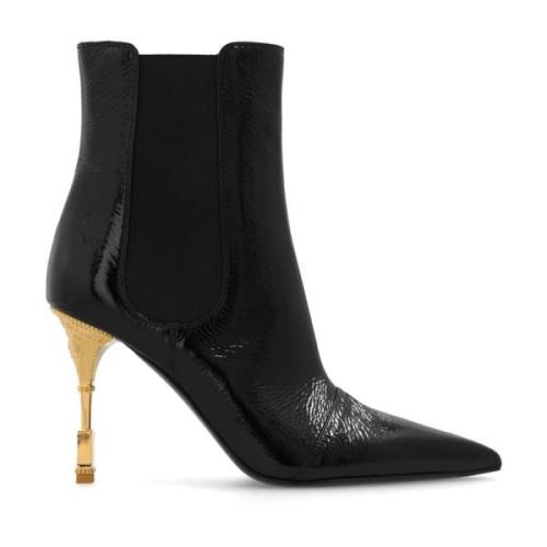 Balmain Moneta klackade ankelboots Black, Dam