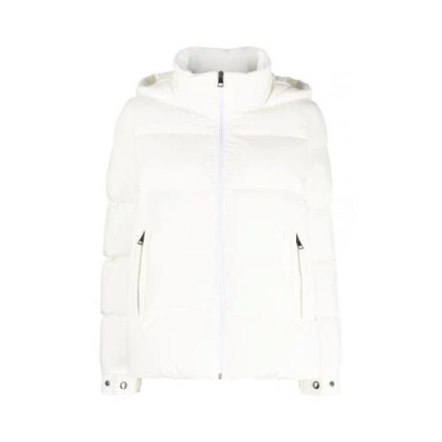 Kiton Quiltad huva jacka White, Dam