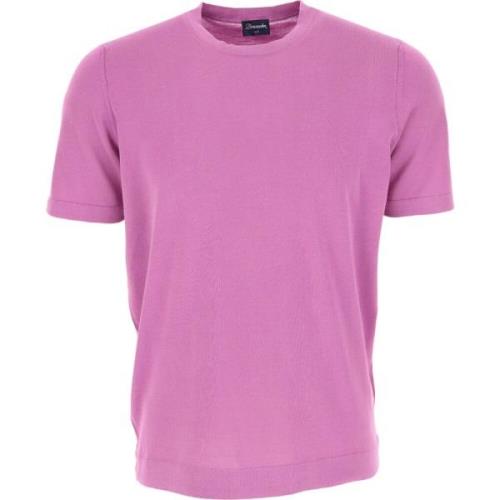 Drumohr T-Shirts Purple, Herr