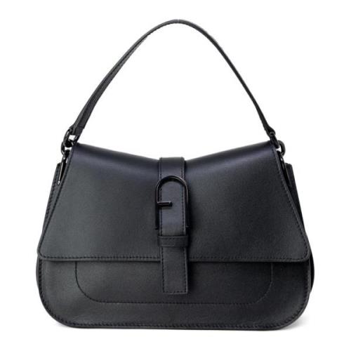 Furla Läder Topphandväska Black, Dam