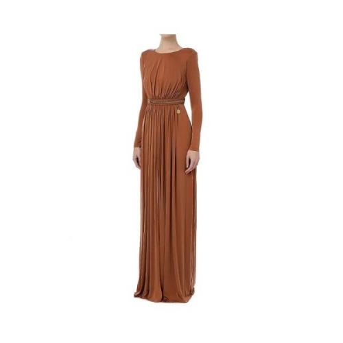 Elisabetta Franchi Maxi vardagsklänning Brown, Dam