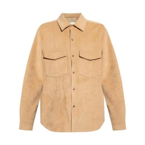 Nanushka Casual Shirts Beige, Herr