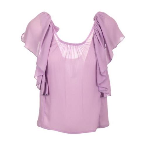 Kaos Blouses Purple, Dam