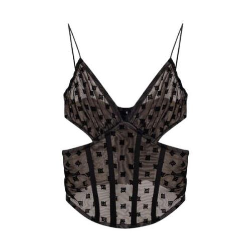 Misbhv Top med monogram Black, Dam