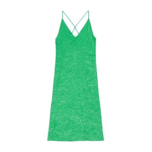 Ganni Midi Dresses Green, Dam