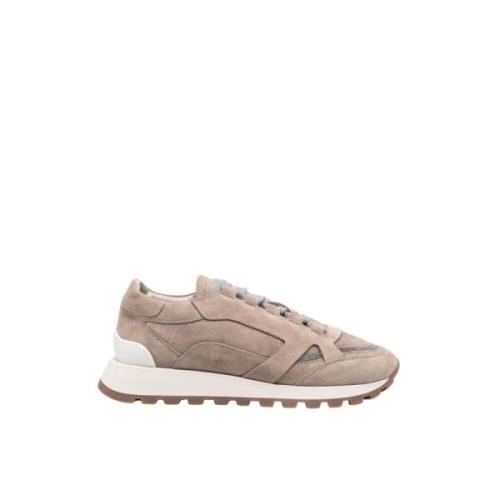 Brunello Cucinelli Mocka Sneaker Beige, Dam