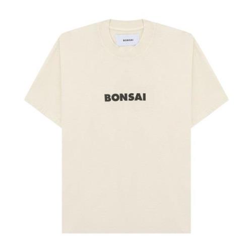 Bonsai T-shirtlogotyp Beige, Herr