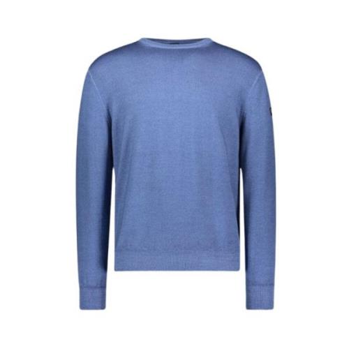 Paul & Shark Round-neck Knitwear Blue, Herr