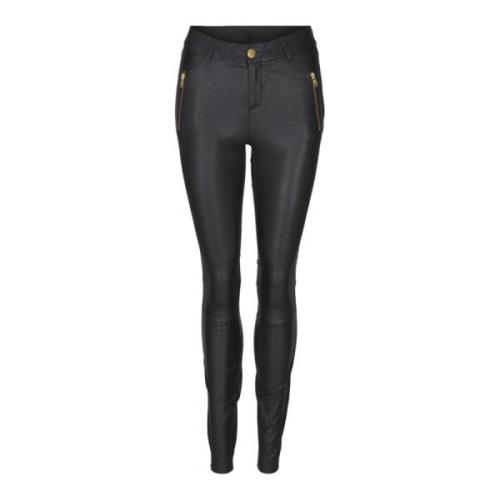 Notyz Leggings med sadel och zip 10910 Black, Dam