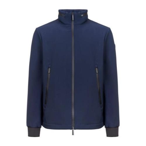 Woolrich Blå Soft Shell Bomberjacka Blue, Dam