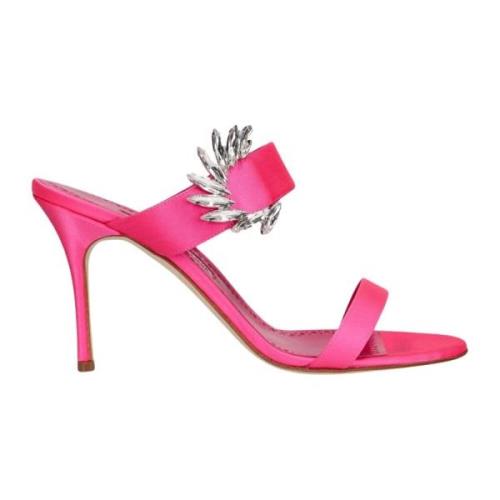 Manolo Blahnik Shoes Pink, Dam