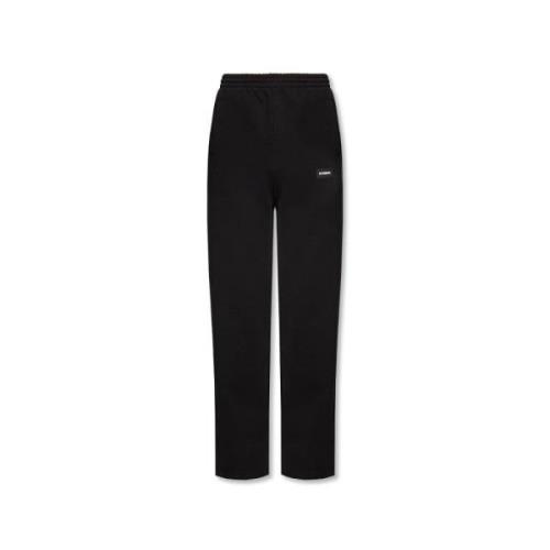 Vetements Sweatpants med logotyp Black, Herr