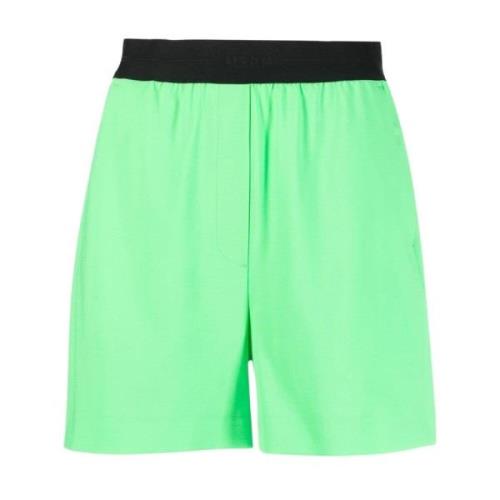 Msgm Short Shorts Green, Dam