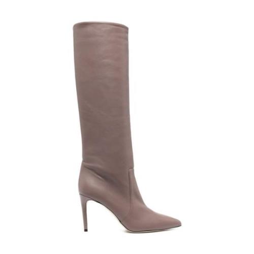 Paris Texas Stiletto Hälstövlar Beige, Dam