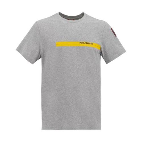 Parajumpers Rundhalsad Bomull T-shirt Gray, Dam