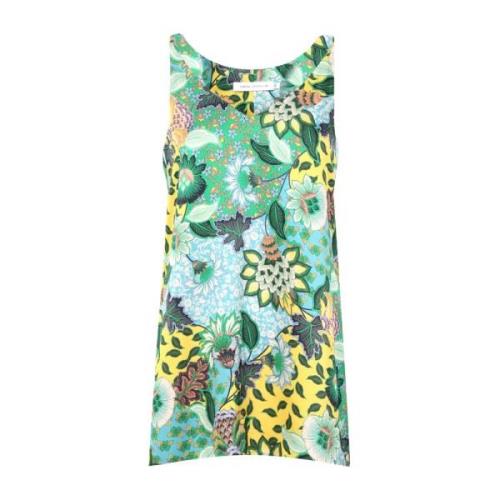 Simona Corsellini Sleeveless Tops Green, Dam