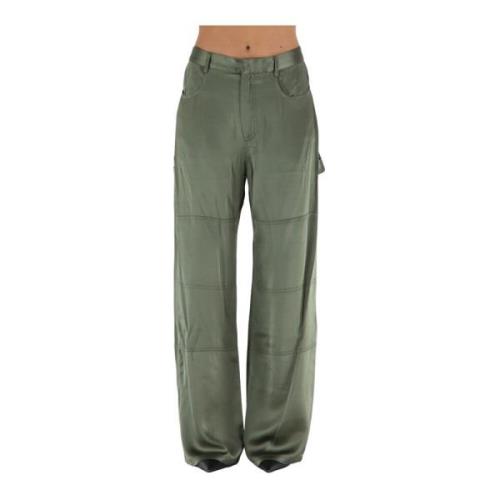 Dion Lee Wide Trousers Green, Dam