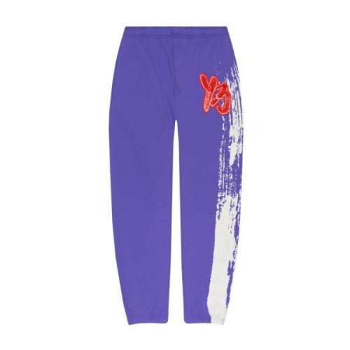 Y-3 Sweatpants med logotyp Purple, Herr