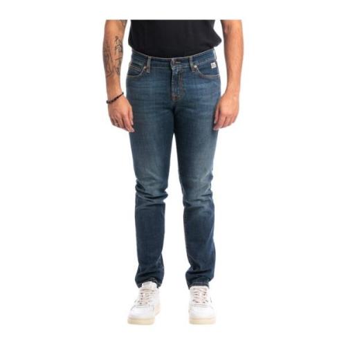 Roy Roger's Slim-Fit Denim Stretch Jeans Blue, Herr