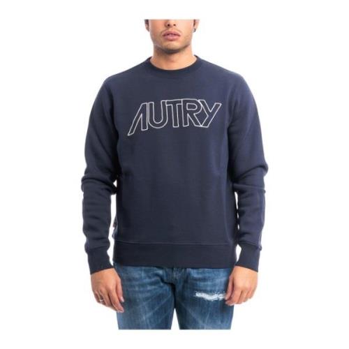 Autry Klassisk Crewneck Sweatshirt Blue, Herr