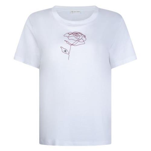Jane Lushka Ninja Rose Grafiskt Tryck T-Shirt White, Dam
