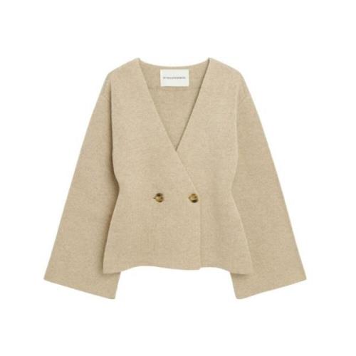 By Malene Birger Cardigans Beige, Dam