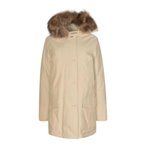 Woolrich Beiga Kappor för Kvinnor Beige, Dam