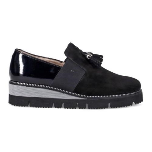 Sangiorgio Svarta Lädersneakers Black, Dam