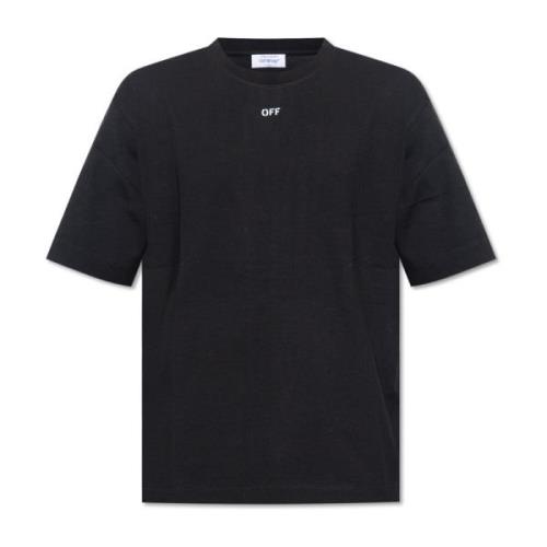 Off White T-shirt med logotyp Black, Herr