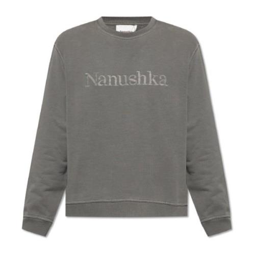 Nanushka Mart sweatshirt with logo Gray, Herr